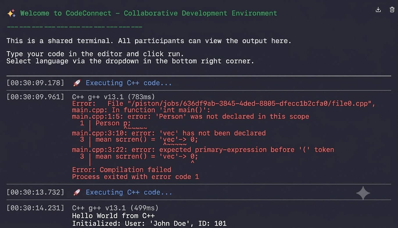 Shared terminal